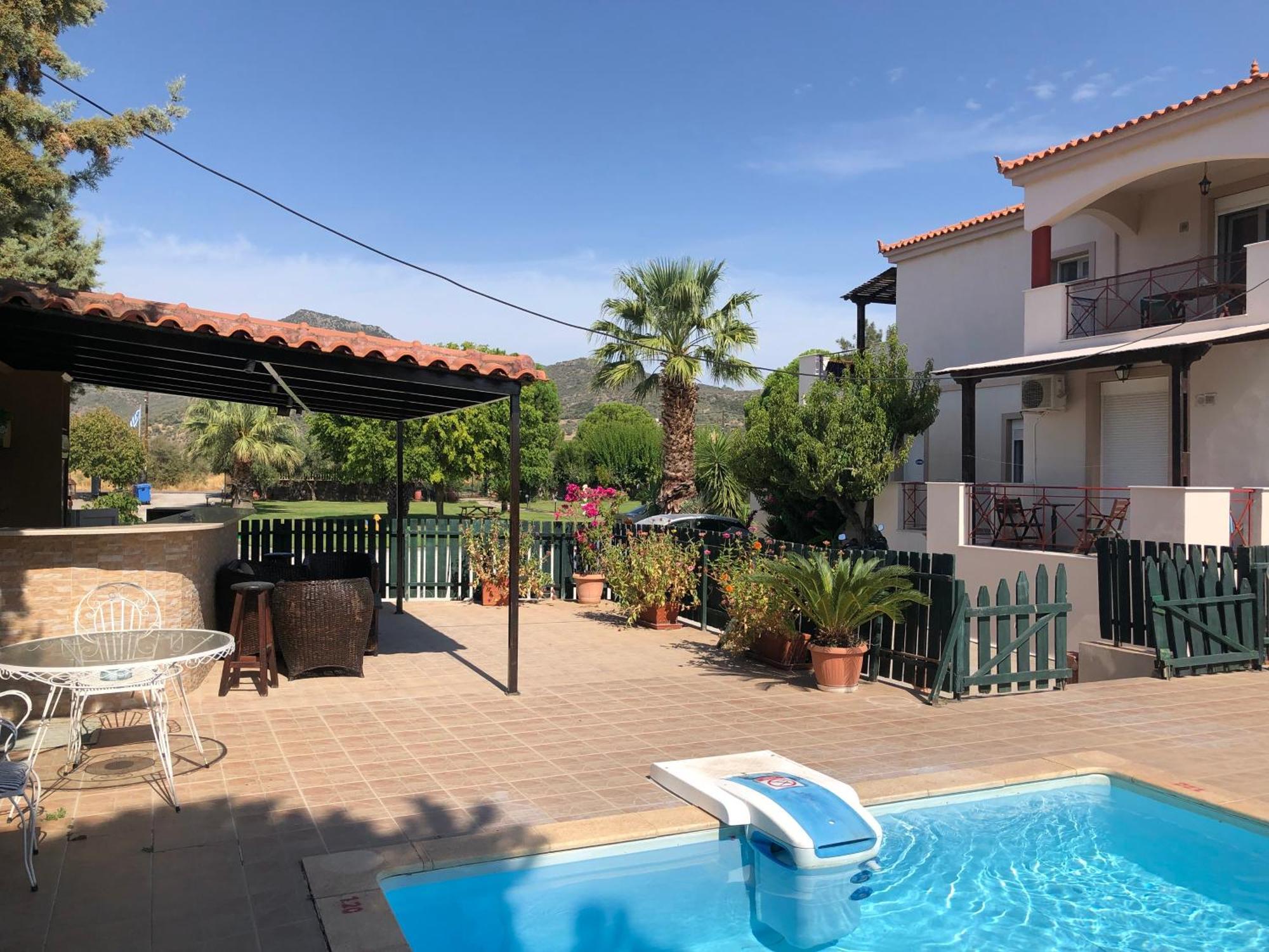 Ilyda Residence Apts Skala Kallonis Bagian luar foto